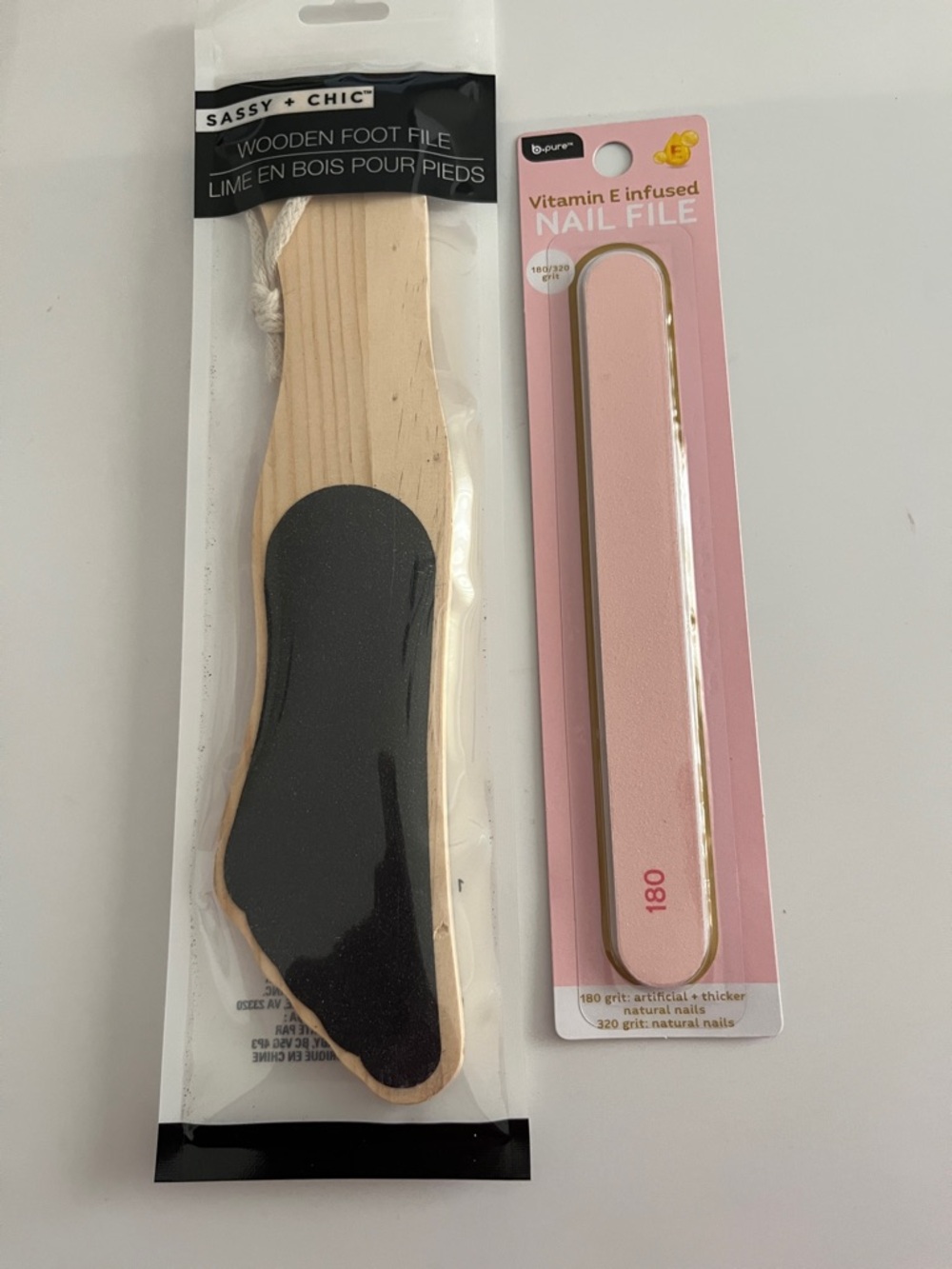 SASSY + CHIC Black Wooden Foot File